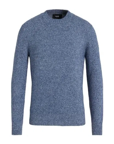 Masq Man Sweater Slate Blue Size 46 Cotton, Alpaca Wool, Polyamide, Elastane, Wool