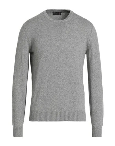 Luigi Borrelli Napoli Man Sweater Grey Size 46 Cashmere In Gray