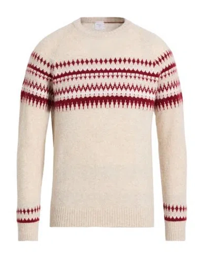 Eleventy Platinum Man Sweater Beige Size L Cashmere, Silk, Polyester In Multi
