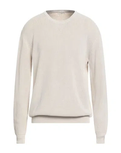 Cashmere Company Man Sweater Beige Size 44 Cotton In Multi