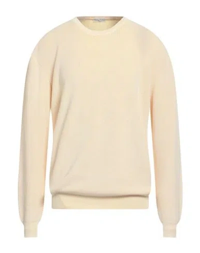 Cashmere Company Man Sweater Yellow Size 46 Cotton In Yellow