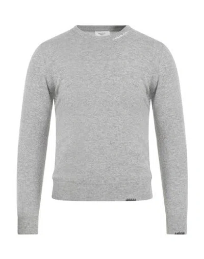 Become Man Sweater Grey Size 38 Wool, Viscose, Polyamide, Cashmere In Gray