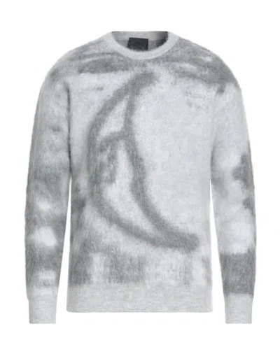 Givenchy Man Sweater Grey Size S Mohair Wool, Polyamide, Wool, Elastane In Gray