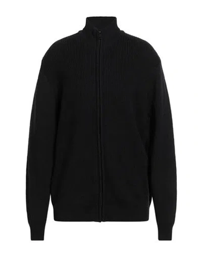 Conte Of Florence Man Cardigan Black Size 3xl Wool, Acrylic In Black