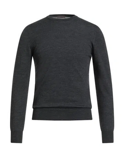 Stile Latino Man Sweater Charcoal Size 38 Wool In Gray