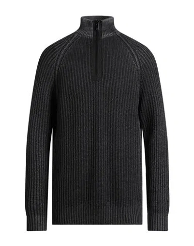 Dondup Man Sweater Black Size 46 Wool In Black