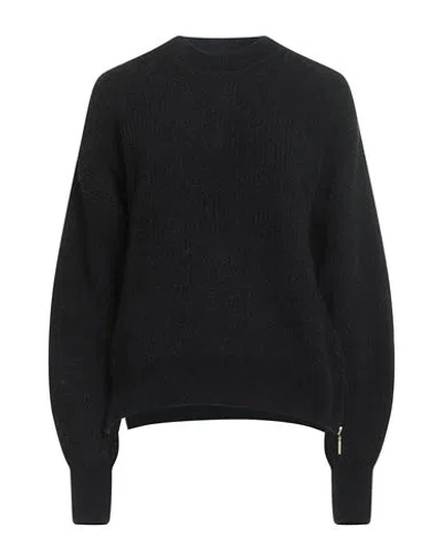 Barbour International Woman Sweater Black Size 12 Cotton In Black