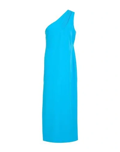 P.a.r.o.s.h P. A.r. O.s. H. Woman Maxi Dress Azure Size M Polyester, Elastane In Blue