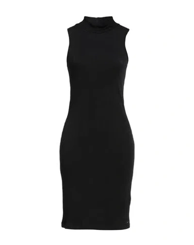 Armani Exchange Midi Dresses In Black