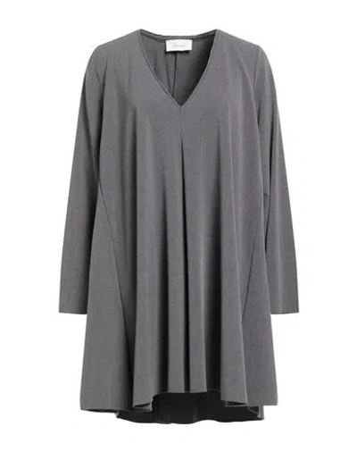 Souvenir Woman Mini Dress Grey Size M Polyester, Viscose, Elastic Fibres In Gray