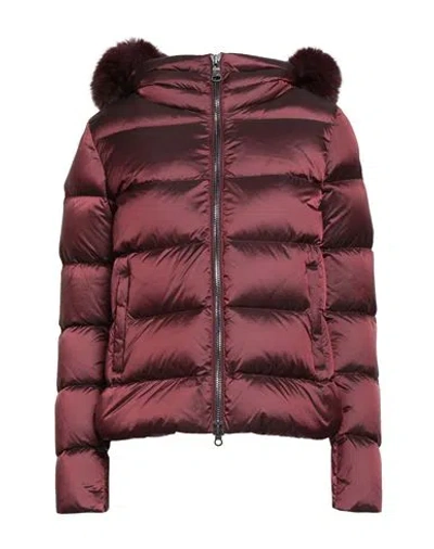 Colmar Woman Puffer Burgundy Size 8 Polyamide In Red
