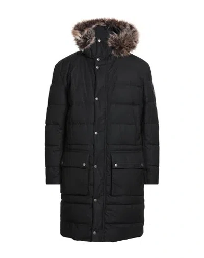 Barbour International Man Puffer Black Size Xl Cotton, Modacrylic, Polyester In Black