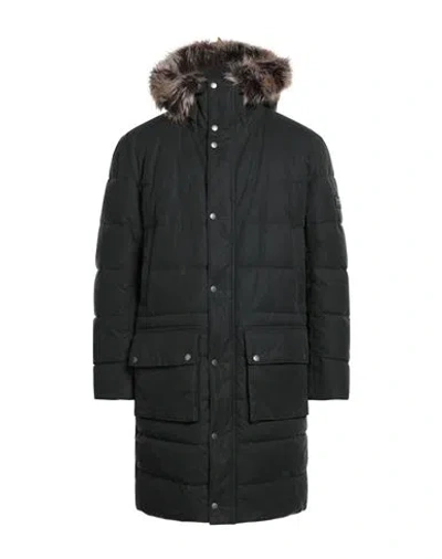 Barbour International Man Puffer Black Size Xl Cotton, Modacrylic, Polyester In Black