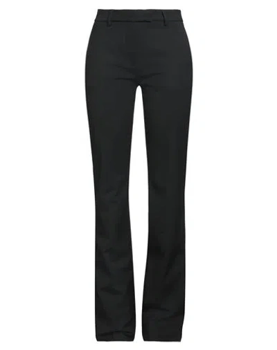 The Latest Woman Pants Black Size 10 Polyester, Wool, Elastane In Black