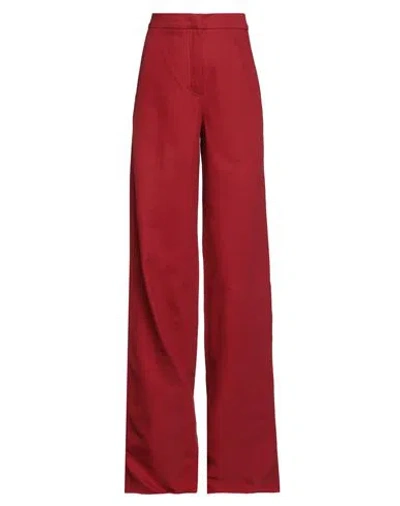Max Mara Woman Pants Red Size 4 Cotton In Red