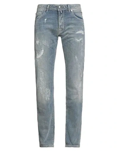 Jacob Cohёn Man Jeans Blue Size 32 Cotton, Elastane In Blue