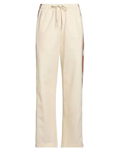 Autry Woman Pants Ivory Size Xl Polyester, Cotton In Neutral
