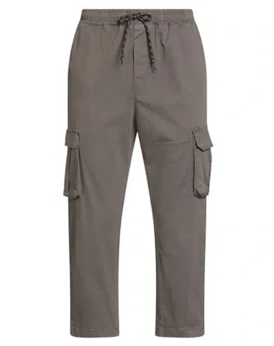 Shoe® Shoe Man Pants Dark Brown Size L Cotton, Elastane In Gray