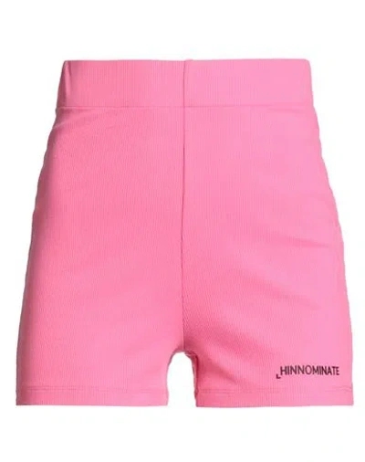 Hinnominate Woman Shorts & Bermuda Shorts Fuchsia Size Xs Cotton, Elastane In Pink