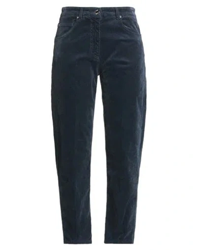 19.70 Nineteen Seventy Woman Pants Midnight Blue Size 6 Cotton, Modal, Elastane In Blue