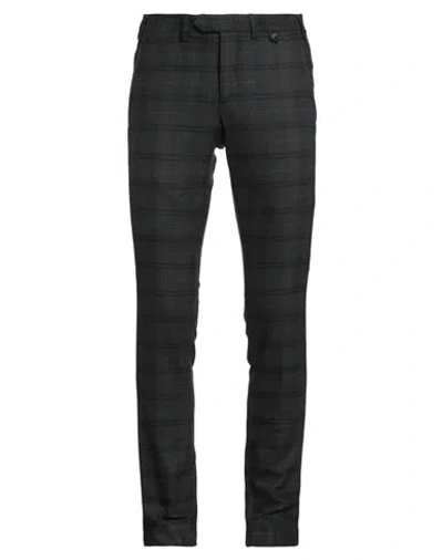 Harrods Man Pants Dark Green Size 32 Wool, Polyester, Elastane In Green