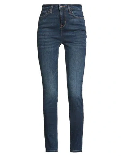 Guess Woman Jeans Blue Size 25w-29l Cotton, Polyester, Elastane In Blue