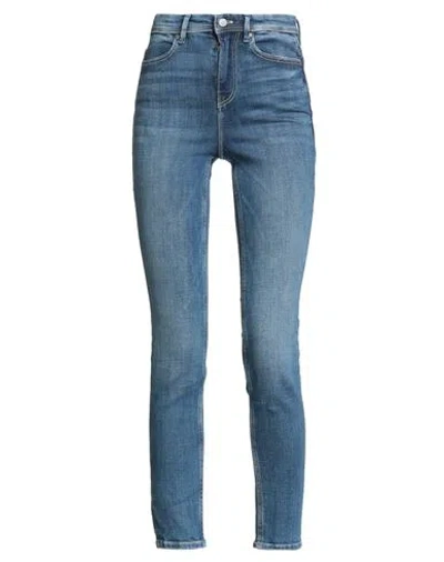 Guess Woman Jeans Blue Size 24 Cotton, Elastane In Blue