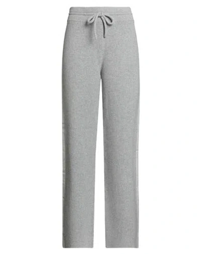 Fabiana Filippi Woman Pants Light Grey Size 10 Cashmere, Virgin Wool, Cotton, Linen In Gray