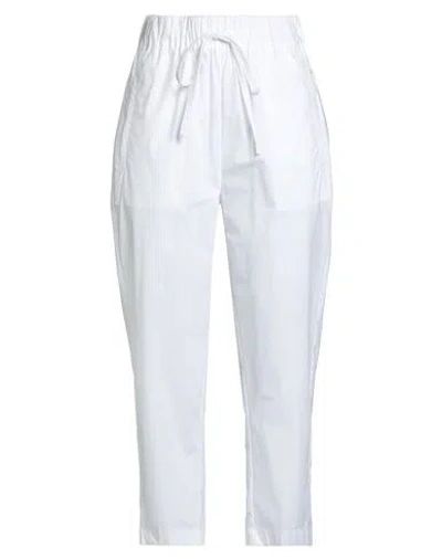 Erika Cavallini Woman Pants White Size 6 Cotton, Elastane In White