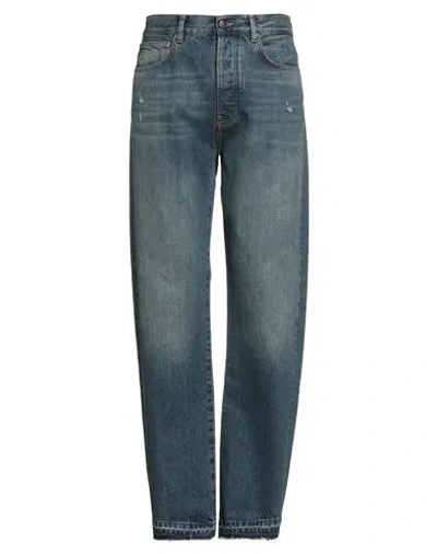 Amiri Man Jeans Blue Size 34 Cotton In Blue