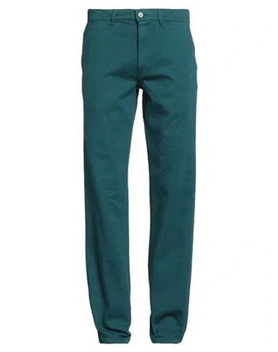 Sky High Farm Man Jeans Deep Teal Size Xl Cotton In Green