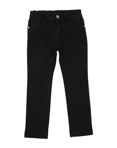 Roberto Cavalli Junior Toddler Boy Jeans Black Size 6 Cotton, Elastomultiester In Black
