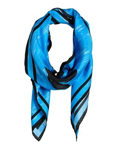 Givenchy Woman Scarf Azure Size - Silk In Blue