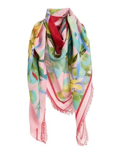 Givenchy Woman Scarf Red Size - Cashmere, Silk In Multi