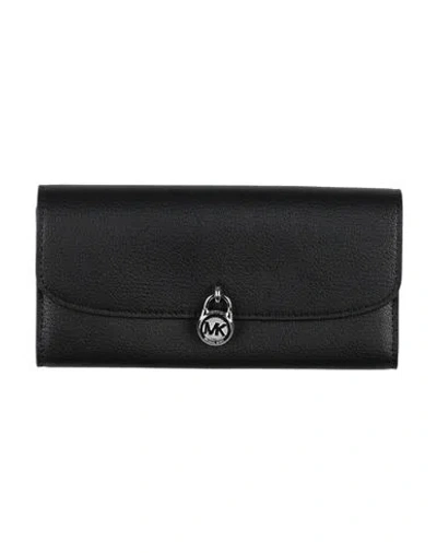 Michael Michael Kors Woman Wallet Black Size - Leather In Black