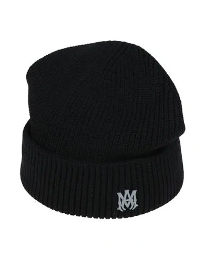 Amiri Man Hat Black Size Onesize Wool In Black