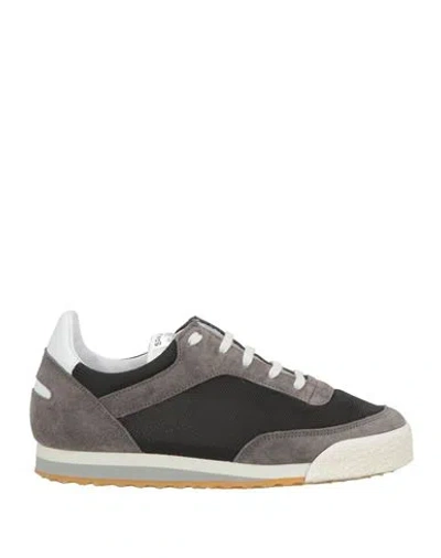 Spalwart Man Sneakers Grey Size 9 Leather, Textile Fibers In Gray