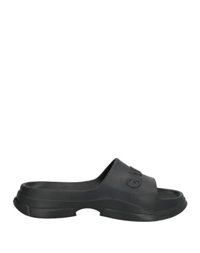 Ganni Woman Sandals Black Size 11 Rubber In Black