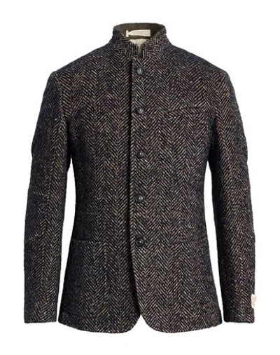 Massimo Alba Man Coat Black Size 46 Acrylic, Polyester, Wool, Silk In Black