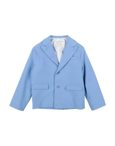 Daniele Alessandrini Toddler Boy Blazer Light Blue Size 4 Recycled Polyester, Pes, Rayon, Elastane In Blue
