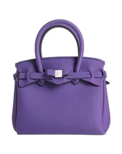 Save My Bag Woman Handbag Purple Size - Peek (polyether - Ether - Ketone), Polyamide, Elastane In Purple