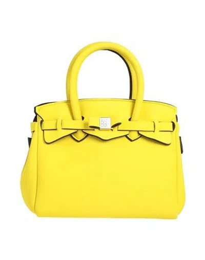 Save My Bag Woman Handbag Yellow Size - Peek (polyether - Ether - Ketone), Polyamide, Elastane In Yellow