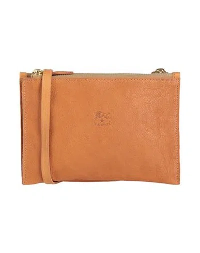 Il Bisonte Woman Cross-body Bag Tan Size - Leather In Orange