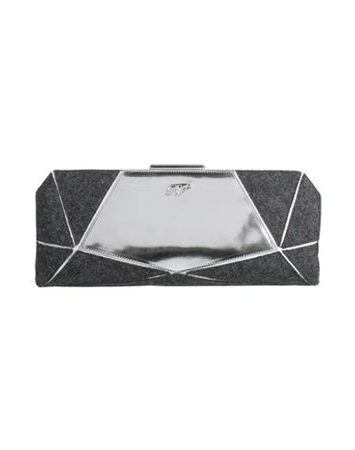 Roger Vivier Woman Handbag Silver Size - Leather, Textile Fibers In Silver