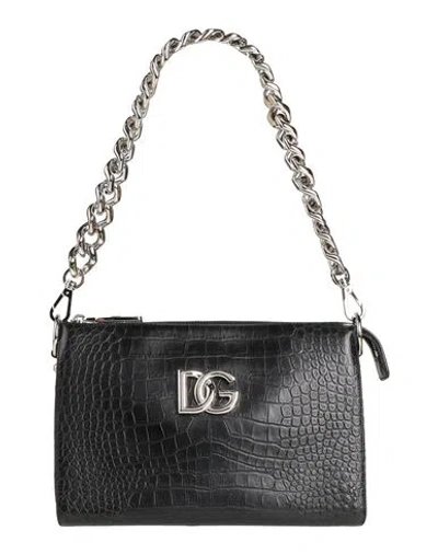 Dolce & Gabbana Woman Shoulder Bag Black Size - Calfskin In Black