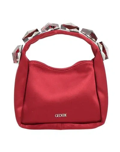 Gedebe Woman Handbag Brick Size - Textile Fibers In Red