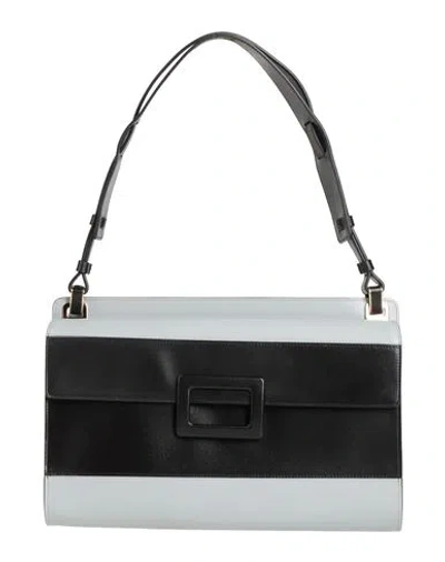 Roger Vivier Woman Handbag Grey Size - Leather In Gray