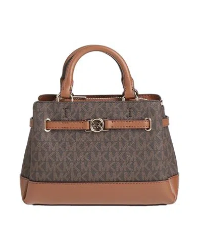 Michael Michael Kors Woman Handbag Brown Size - Textile Fibers In Brown