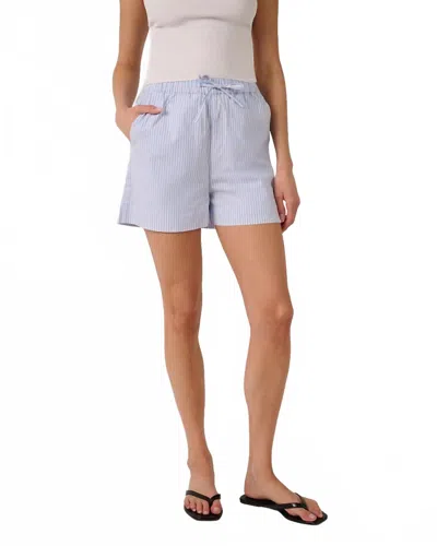 Weworewhat Tie Waist Short In Classic Blue In Multi