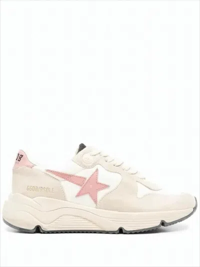 Golden Goose Sporty Nappa Leather And Suede Sneakers With Signature Star In Neutral